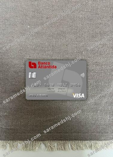Honduras Banco Atlantida visa debit card photolook front